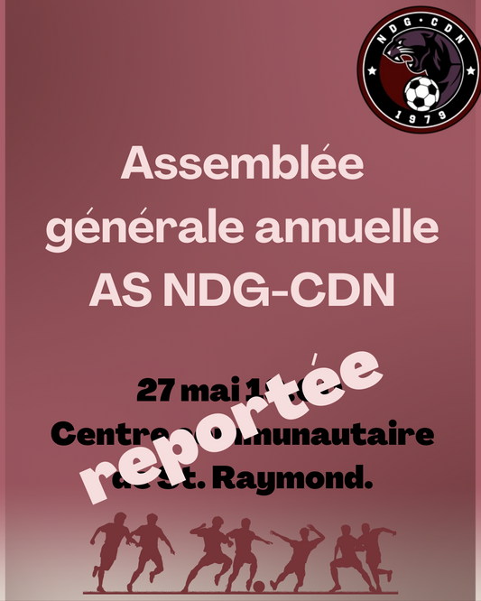 AGA NDG-CDN annulé