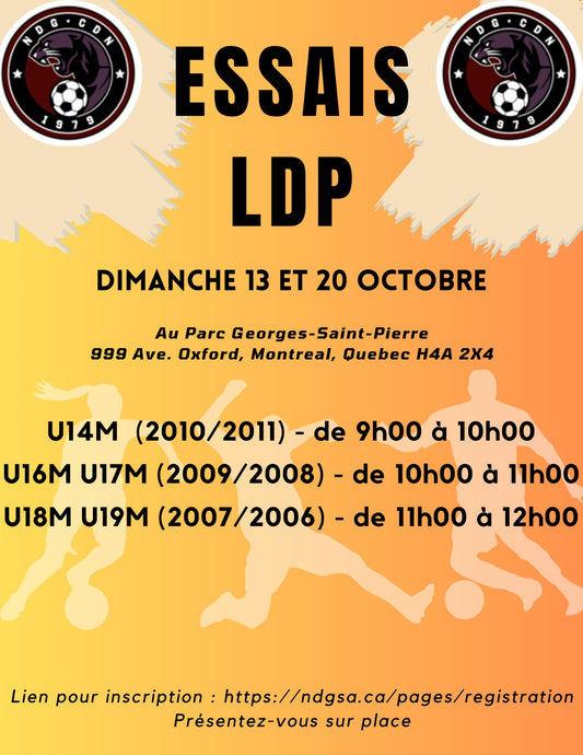 Essais LDP(AAA) / LDP(AAA) Tryouts